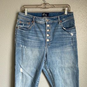 Gap curvy high rise button fly jeggings